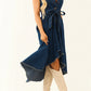 💎 -50% ON SLEEVELESS DENIM DRESS! 💎 High-Low Hem, Adjustable Waist & Premium Cotton for Summer Style 👗☀️