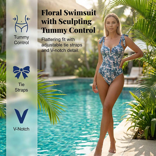 💎 -50% ON WOMEN'S FASHION PRINTED ONE-PIECE SWIMSUIT! 💎 Chic Prints, Adjustable Straps & Quick-Dry Fabric ✨