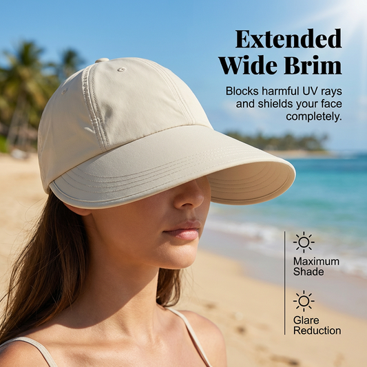 💎 FLASH SALE -50% on Women's Wide Brim Baseball Sun Hat! 💎 Ultimate UV Protection & Breathable Quick-Dry Fabric for Outdoor Adventures✨