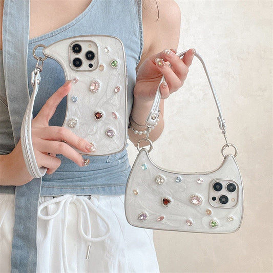 💎 LIMITED-TIME 50% OFF! ✨ iPhone Case with Handle & Gems – Glamorous, Practical, Dazzling ✨