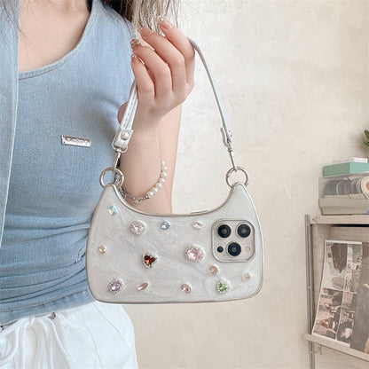 💎 LIMITED-TIME 50% OFF! ✨ iPhone Case with Handle & Gems – Glamorous, Practical, Dazzling ✨