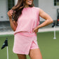 👕 LIMITED-TIME 50% OFF! ✨ Women's Tank Top & Skort Set – Casual, Slit Detail, Comfortable, 2-Piece ☀️