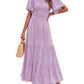 👗 LIMITED TIME: 50% OFF! 🌸 2026 Women's Floral Maxi Dress – Smocked Waist, Flutter Sleeves & Flowery Print ✨