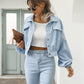 💎 FLASH SALE -50% on Women's Cropped Corduroy Jacket! 💎 Retro Style with Dramatic Balloon Sleeves for a Bold Fashion Statement✨