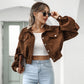 💎 FLASH SALE -50% on Women's Cropped Corduroy Jacket! 💎 Retro Style with Dramatic Balloon Sleeves for a Bold Fashion Statement✨
