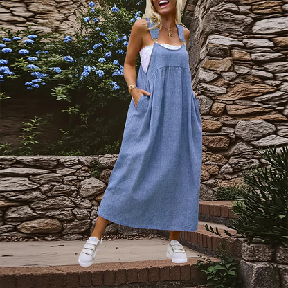 💎 FLASH SALE -50% on Women's Loose Overall Dress! 💎 Lightweight & Breathable with Side Pockets for Effortless Style✨