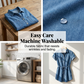 👗 LIMITED-TIME 50% OFF! 💥 Women's Casual Denim Shirt Dress – Drawstring Waist, Rolled Sleeves, Pocket ✨