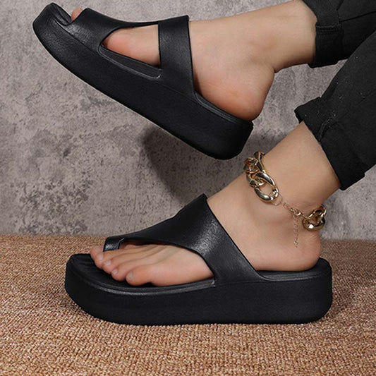 💎 -50% ON TRENDY TOE-LOOP PLATFORM SANDALS! 💎 Minimalist Design, Anti-Slip Sole & Lightweight EVA ✨
