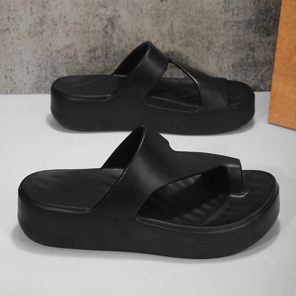 💎 -50% ON TRENDY TOE-LOOP PLATFORM SANDALS! 💎 Minimalist Design, Anti-Slip Sole & Lightweight EVA ✨