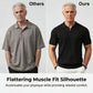 👕 LIMITED-TIME 50% OFF! ⚡ Men’s Ribbed Zip-Up Shirt – Muscle Fit, Stretch Knit, Modern Collar 🆒
