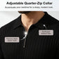 👕 LIMITED-TIME 50% OFF! ⚡ Men’s Ribbed Zip-Up Shirt – Muscle Fit, Stretch Knit, Modern Collar 🆒