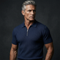 👕 LIMITED-TIME 50% OFF! ⚡ Men’s Ribbed Zip-Up Shirt – Muscle Fit, Stretch Knit, Modern Collar 🆒