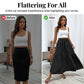 🧕 LIMITED-TIME 50% OFF! ✨ High-Waist Smocked Maxi Skirt – Flowy, Modest, Versatile 🌸
