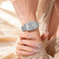 💎 -50% ON WOMEN'S RHINESTONE-ENCRUSTED QUARTZ WRISTWATCH! 💎 Luxury Bling Design, Reliable Quartz Movement & Elegant Case ✨