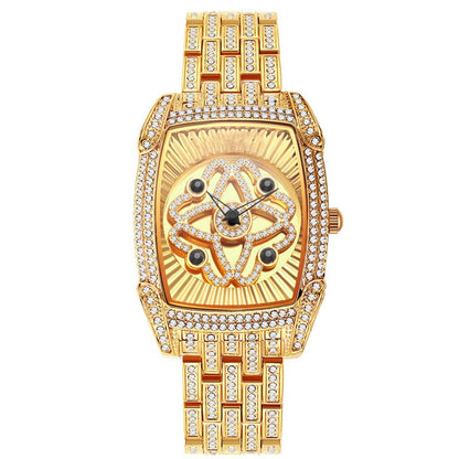 💎 -50% ON WOMEN'S RHINESTONE-ENCRUSTED QUARTZ WRISTWATCH! 💎 Luxury Bling Design, Reliable Quartz Movement & Elegant Case ✨