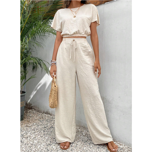 👕 LIMITED-TIME 50% OFF! ✨ Women's Top & Pants Set – Loose Fit, Breathable, Versatile 👖