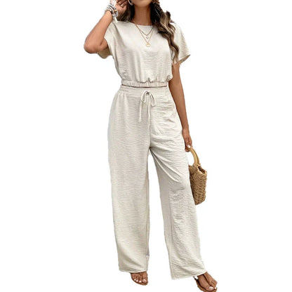 👕 LIMITED-TIME 50% OFF! ✨ Women's Top & Pants Set – Loose Fit, Breathable, Versatile 👖