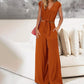 👗 50% OFF NOW! Women's Linen Two-Piece Set – Tie-Front Top & High-Waist Wide-Leg Pants 🌿
