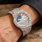 💎 60% OFF THE PATRIOTIC WATCH! 💎 Gold Plated, Iced Out & Eagle Dial for a Bold Hip Hop Style ✨