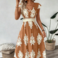 👗 LIMITED-TIME 50% OFF! ✨ Women's V-Neck Baroque Maxi Dress – Elegant, Flowy, Figure-Flattering 🌺