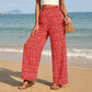 👖 LIMITED-TIME 50% OFF! 💃 Smocked High Waist Wide Leg Pants – Flow, Chic Print, Pull-On Style 🌼