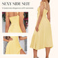 👗 50% OFF NOW! Women's Elegant Lace-Up Dress with Sexy Side Slit & Flowy Hem ✨