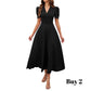 👗 2026 Sale — Over 39 400 Sold!💐 Elegant V‑Neck High Waist Dress with Puff Sleeve