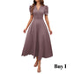 👗 2026 Sale — Over 39 400 Sold!💐 Elegant V‑Neck High Waist Dress with Puff Sleeve