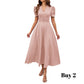 👗 2026 Sale — Over 39 400 Sold!💐 Elegant V‑Neck High Waist Dress with Puff Sleeve