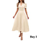 👗 2026 Sale — Over 39 400 Sold!💐 Elegant V‑Neck High Waist Dress with Puff Sleeve