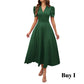 👗 2026 Sale — Over 39 400 Sold!💐 Elegant V‑Neck High Waist Dress with Puff Sleeve