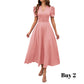 👗 2026 Sale — Over 39 400 Sold!💐 Elegant V‑Neck High Waist Dress with Puff Sleeve