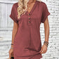👗 LIMITED-TIME 50% OFF! ✨ Women's V-Neck Button Dress – 5 Colors, Rolled Sleeves, Soft Fabric 🌸