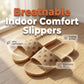 🏠 50% OFF NOW! All-Weather Linen Slippers – Breathable, Thick Cushioned Sole & Anti-Slip Design for Home Comfort 🦶✨