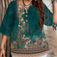 👔 LIMITED-TIME 50% OFF! ✨ Women's Casual Top – V-Neck, Button-Front, Patterned Trim, Soft 🍂