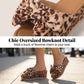 🐆 LIMITED-TIME 50% OFF! 👡 Women's Leopard Print Platform Sandals – Bow Detail, Ergonomic Wedge, Slip-Resistant ✨