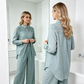 🥳2026 HOT SALE🥳💞50K+ SOLD!💥50% OFF! 🔥Lace Patchwork Shirt & Pants 2-Piece Set