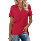 👕 LIMITED-TIME 50% OFF! ✨ Women's Casual V-Neck Collared T-Shirt – Elevated Everyday Tee, Soft & Relaxed Fit 🌿