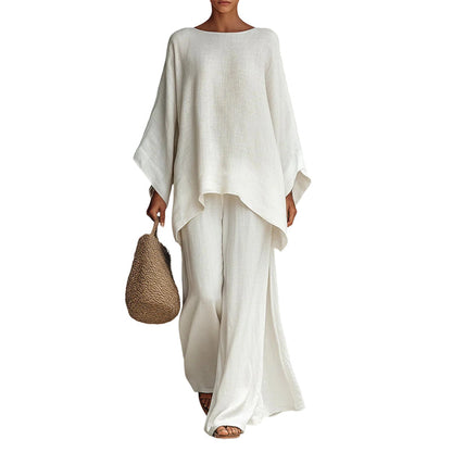 👕 LIMITED-TIME 50% OFF! ✨ Women's Loose Top & Wide-Leg Pants Set – Comfortable, Chic ✨