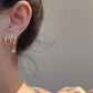 ✨ LIMITED-TIME 50% OFF! 💎 Sparkling Claw Earrings for Women – Starburst Design, Dangling Gem, Multi-Piercing Illusion 👂