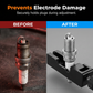 Universal spark plug gap set for cars, compatible with most 10/12/14/16 mm adjustment tools