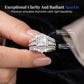 💍 LIMITED-TIME 50% OFF! 💥 Women's Princess Cut Cubic Zirconia Filled Ring – Pave Setting, Multi-Layer Band, Sparkle ✨