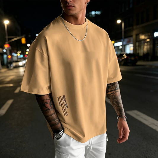 👕 50% OFF NOW! Men's Loose Fit Short Sleeve Shirt – Premium Cotton Blend, Urban Graphic Print & Oversized Casual Style 🆒✨