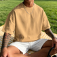 👕 50% OFF NOW! Men's Loose Fit Short Sleeve Shirt – Premium Cotton Blend, Urban Graphic Print & Oversized Casual Style 🆒✨