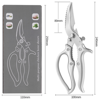 🔪 LIMITED-TIME 50% OFF! ✂️ Heavy-Duty Multifunction Kitchen Shears – 3CR13 Steel, Nutcracker, Bottle Opener 🥜
