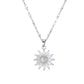 🌻 LIMITED-TIME 50% OFF! ✨ Sunflower Pendant Necklace for Women – Cubic Zirconia, Gold-Tone, Lightweight 💛
