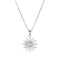 🌻 LIMITED-TIME 50% OFF! ✨ Sunflower Pendant Necklace for Women – Cubic Zirconia, Gold-Tone, Lightweight 💛
