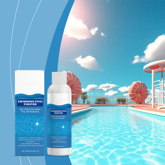 🏊‍♂️ LIMITED-TIME 50% OFF! ✨ Pool Purifying Liquid 100ml – Kills Bacteria & Algae Fast, Keeps Water Crystal Clear & Fresh 💧