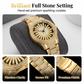 ⌚ LIMITED-TIME 50% OFF! ✨ Men's Iced-Out Watch – Rotating Dial, 45mm, Gold/Silver ⭐