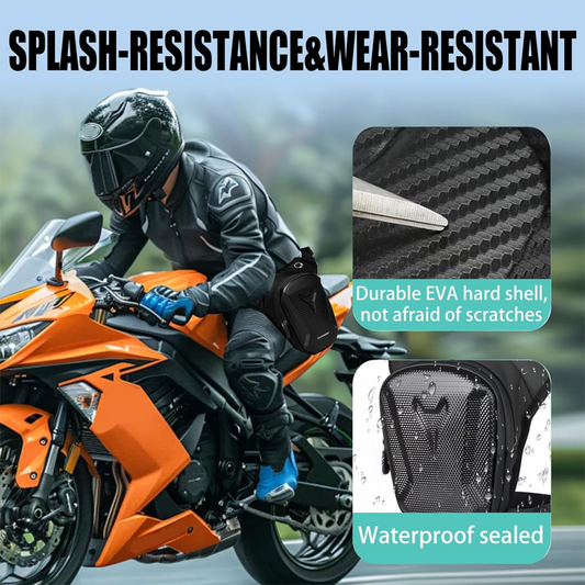 🎒 LIMITED-TIME 50% OFF! ✨ Waterproof Cycling Thigh Bag – Multi-Function, 26x20x13cm, Black 🚲